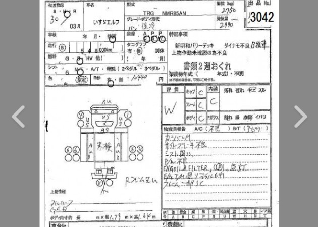 Auction Sheet