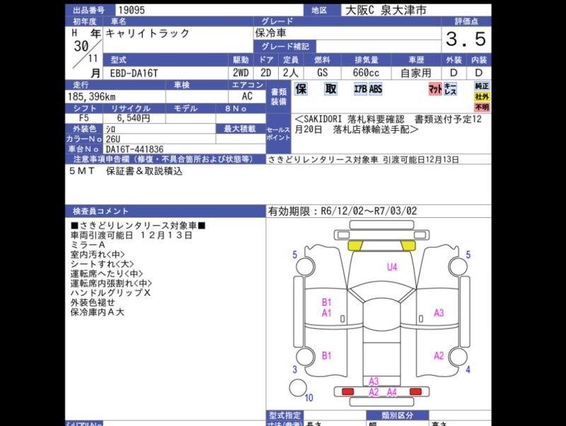 Auction Sheet