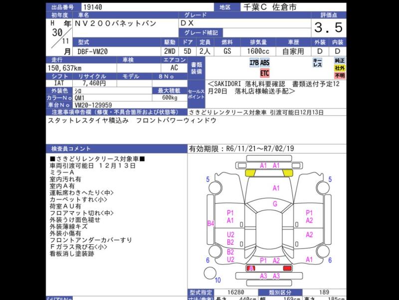 Auction Sheet