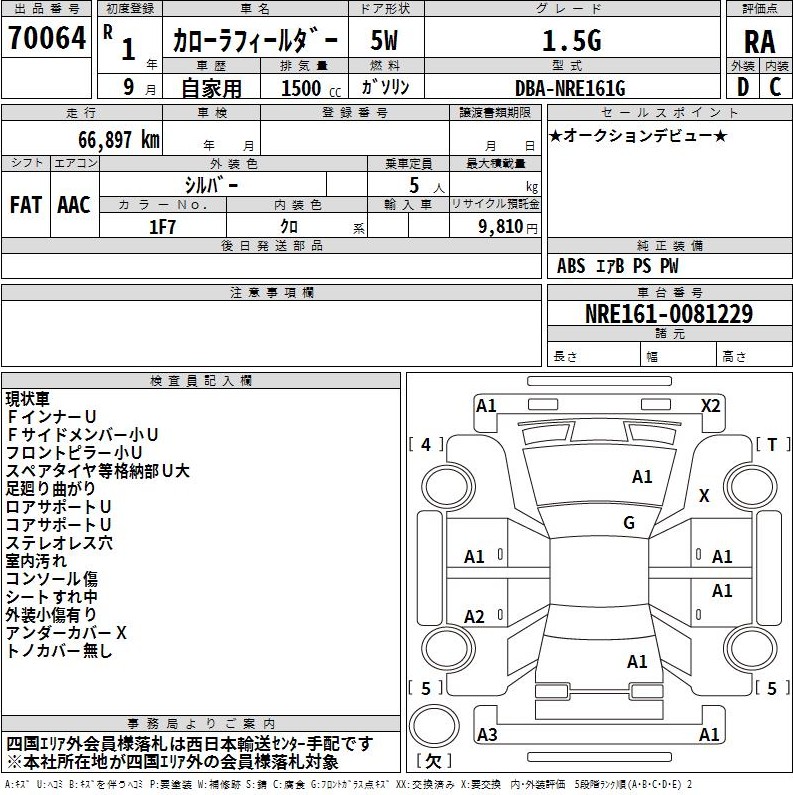 Auction Sheet