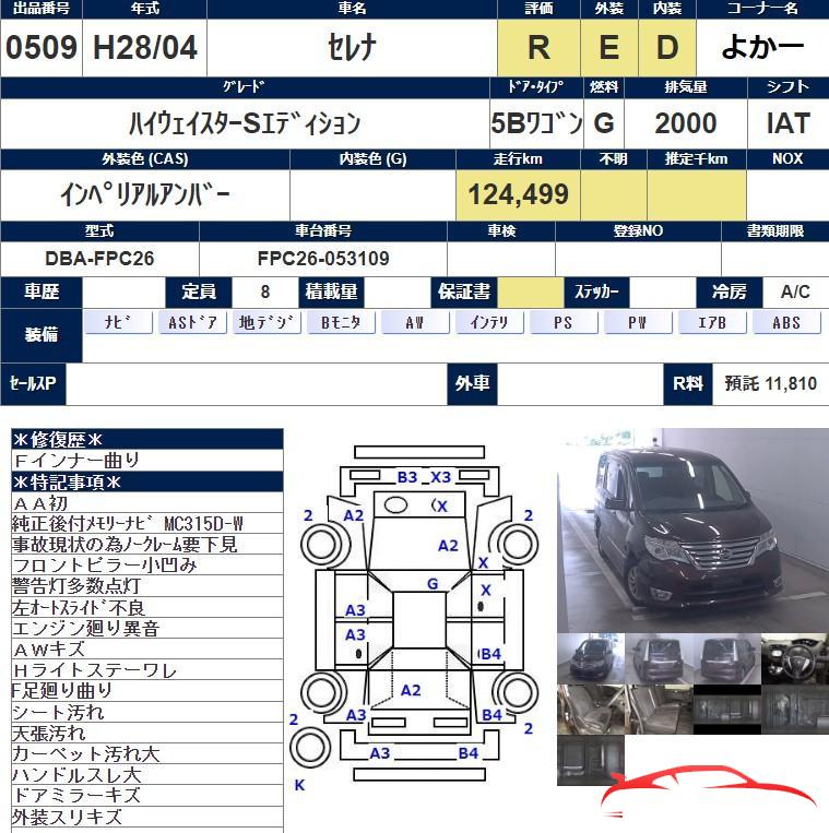 Auction Sheet