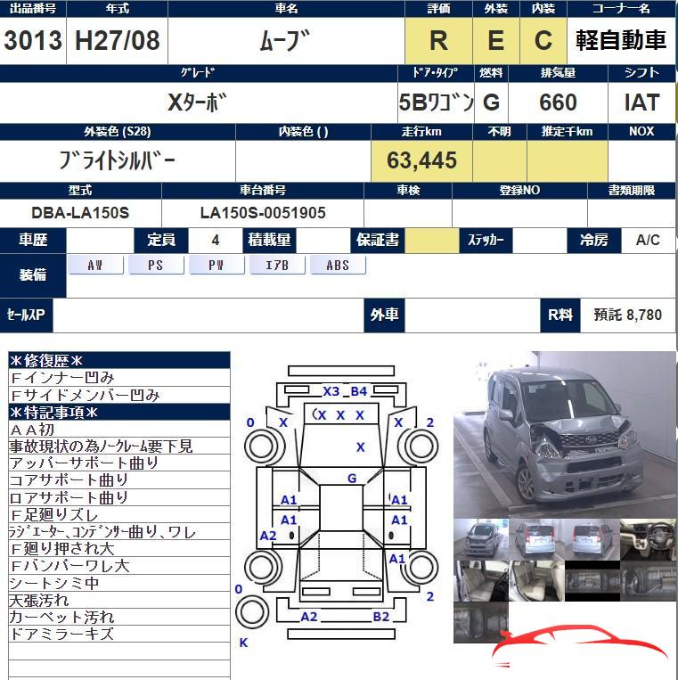 Auction Sheet